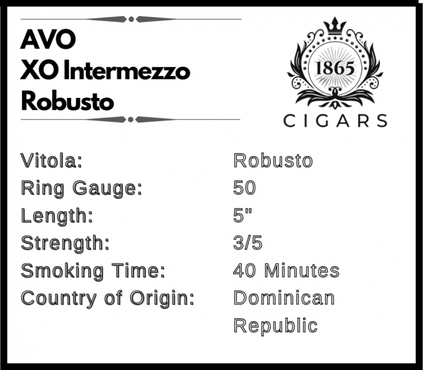 AVO XO Intermezzo Robusto Cigar - Image 5