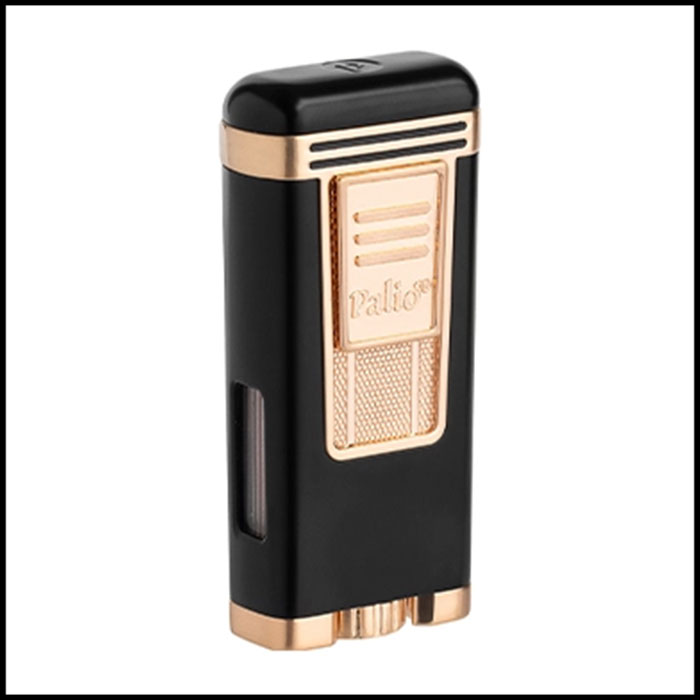 Palio Polaris Triple Jet lighter - Black/Rose Gold
