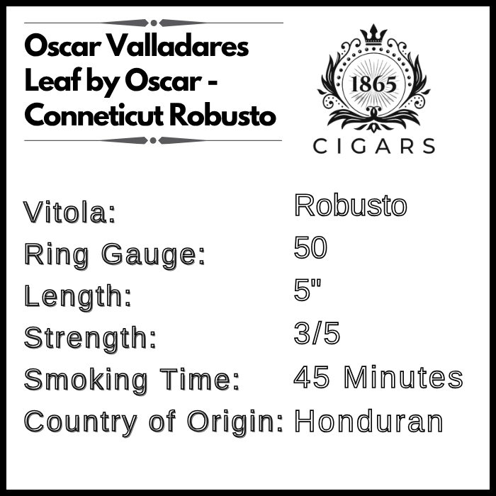 Oscar Valladares Leaf by Oscar - Connecticut Robusto - Image 3